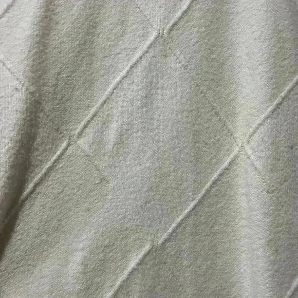 BANANA REPUBLIC WHITE ARGYLE SWEATER SIZE SMALL - Picture 2 of 4